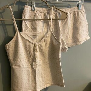 Brandy Melville Set, OS, White/Pink